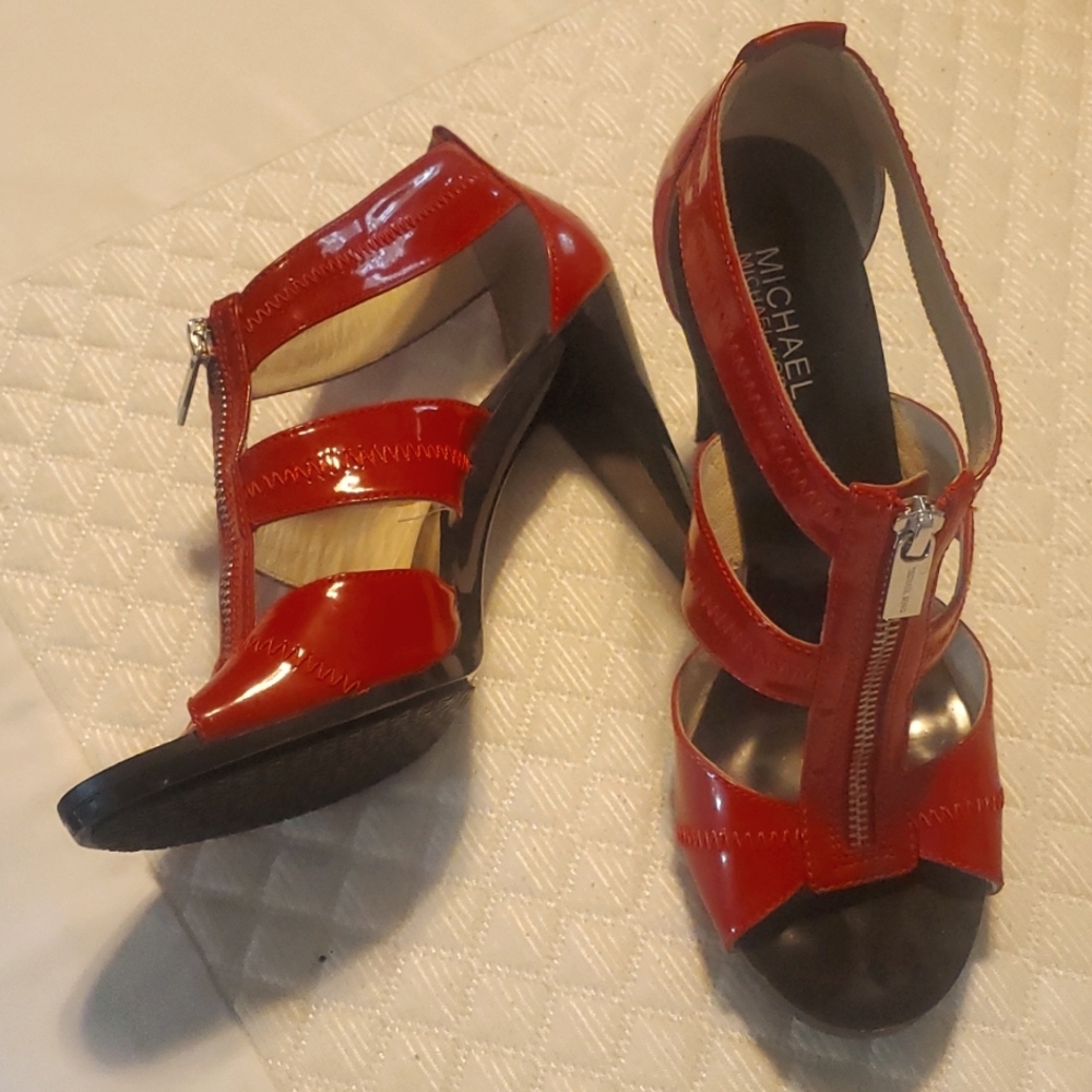 Red Michael Kors heels - Picture 1 of 10